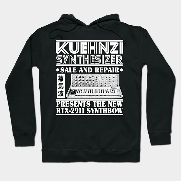 Synthesizer Analog Modular Retro Vintage Synth Hoodie by Kuehni